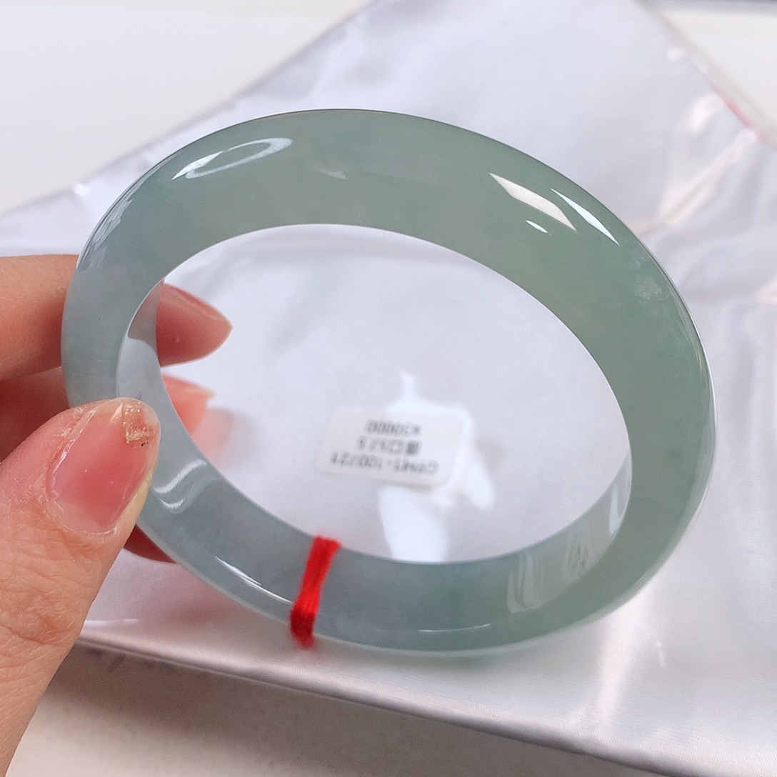 翡翠手镯未镶嵌 正圈①⑦③