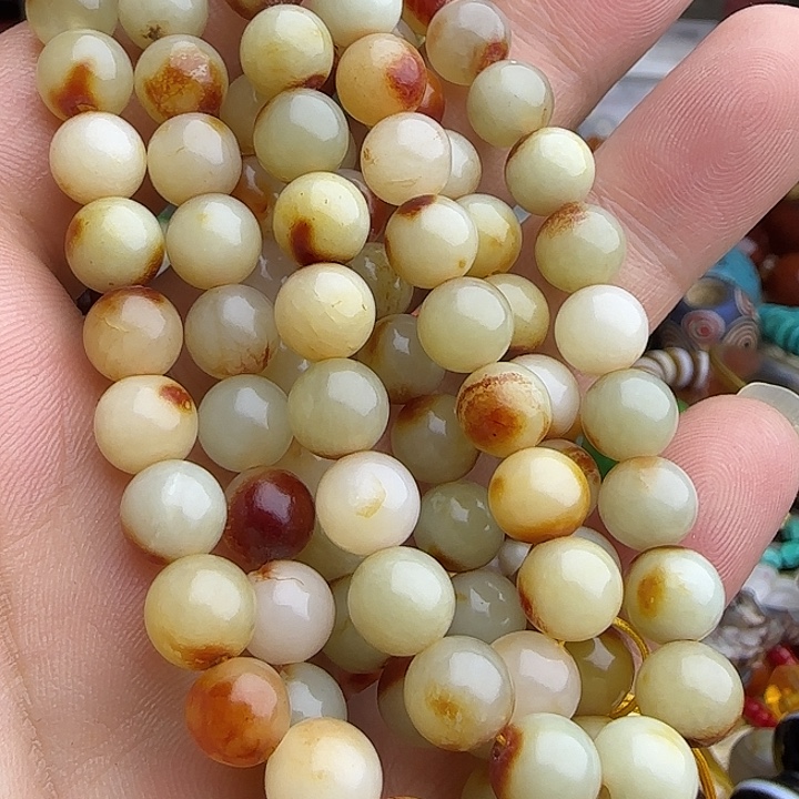 劲***舞白玉菩提吊坠精品