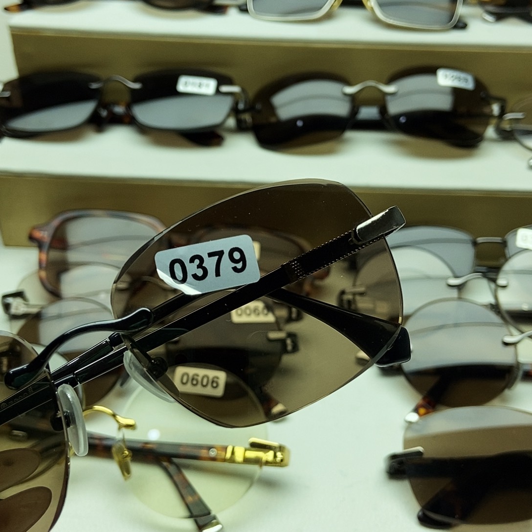 一体款纯天然水晶眼镜