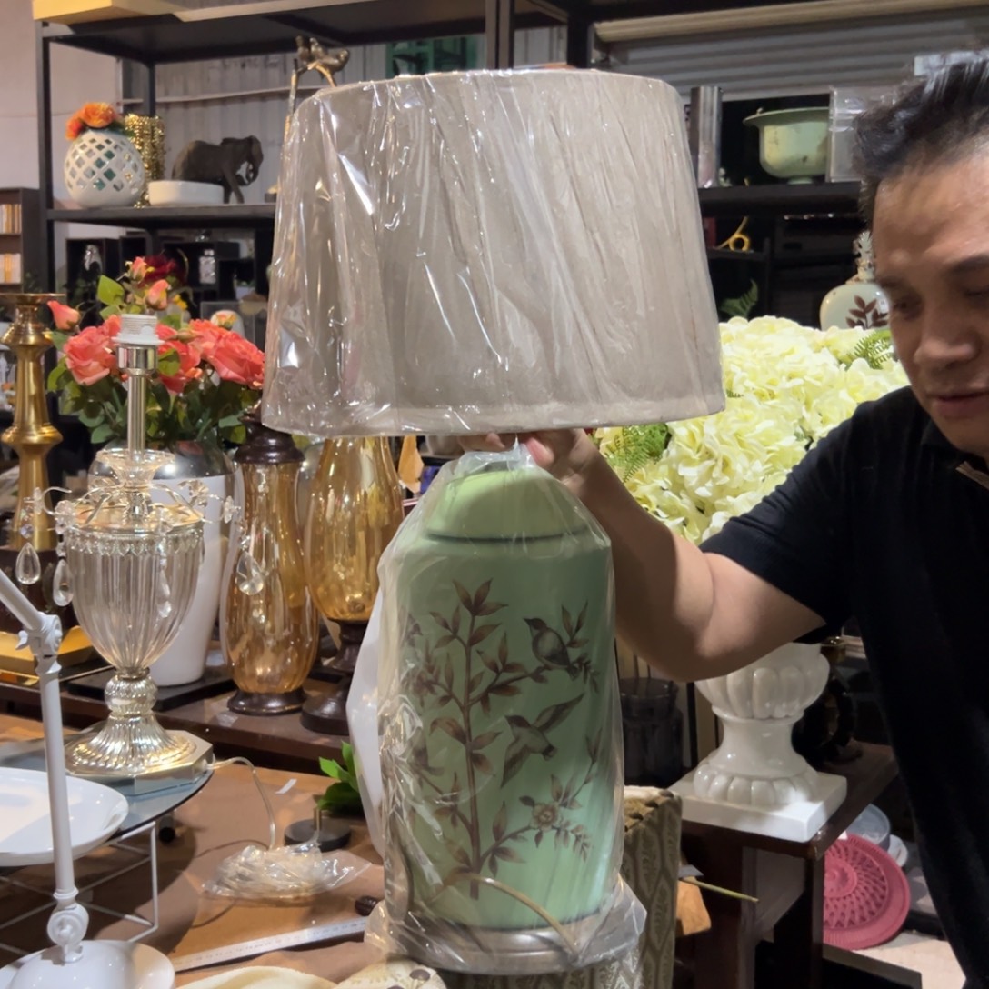 高温陶瓷工艺饰品（部分微瑕）1（没有灯泡）