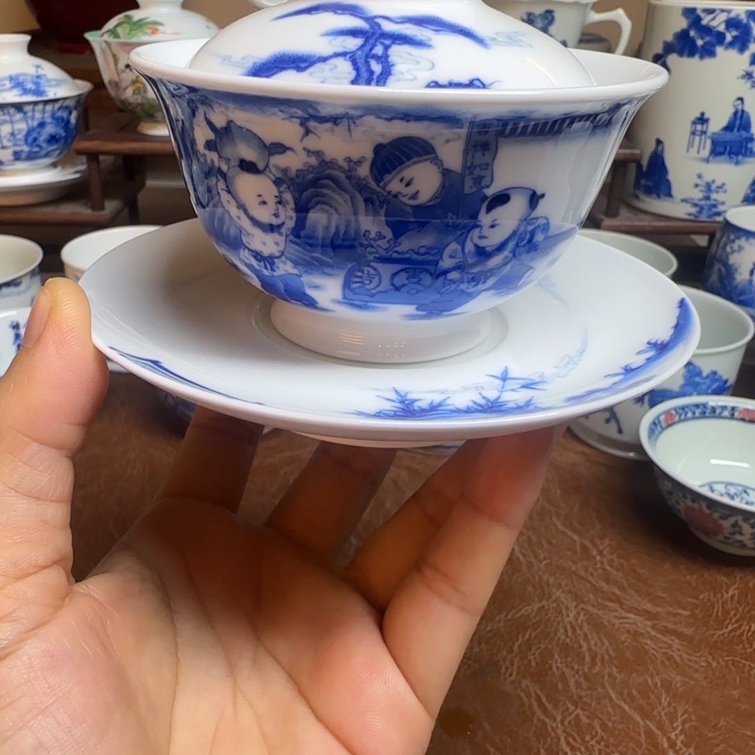 陶摆件今天晚上的月亮很圆