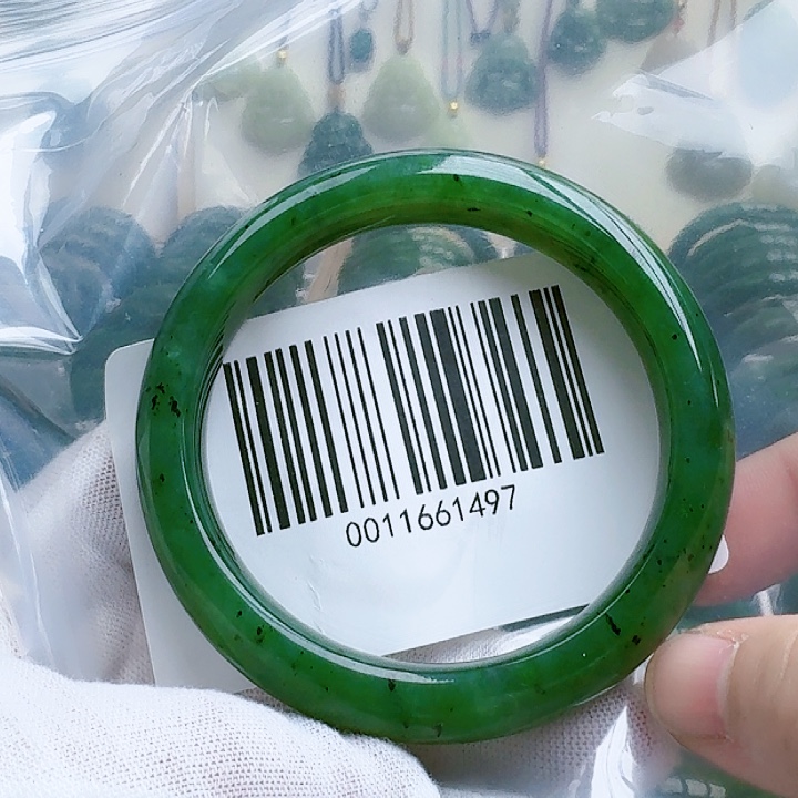 和田玉（碧玉）手镯未镶嵌5859