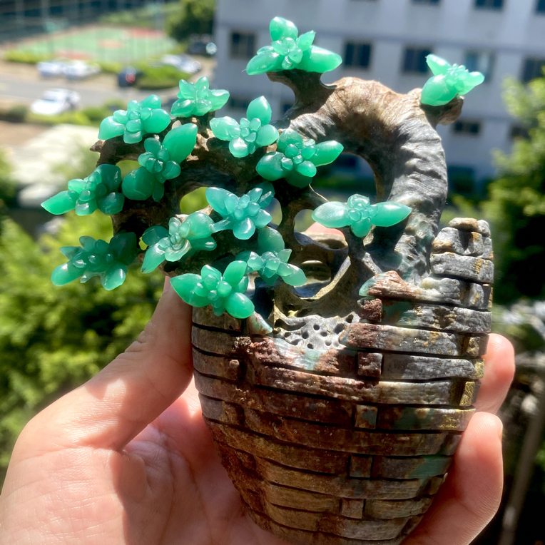 寿山石四川石雅安绿