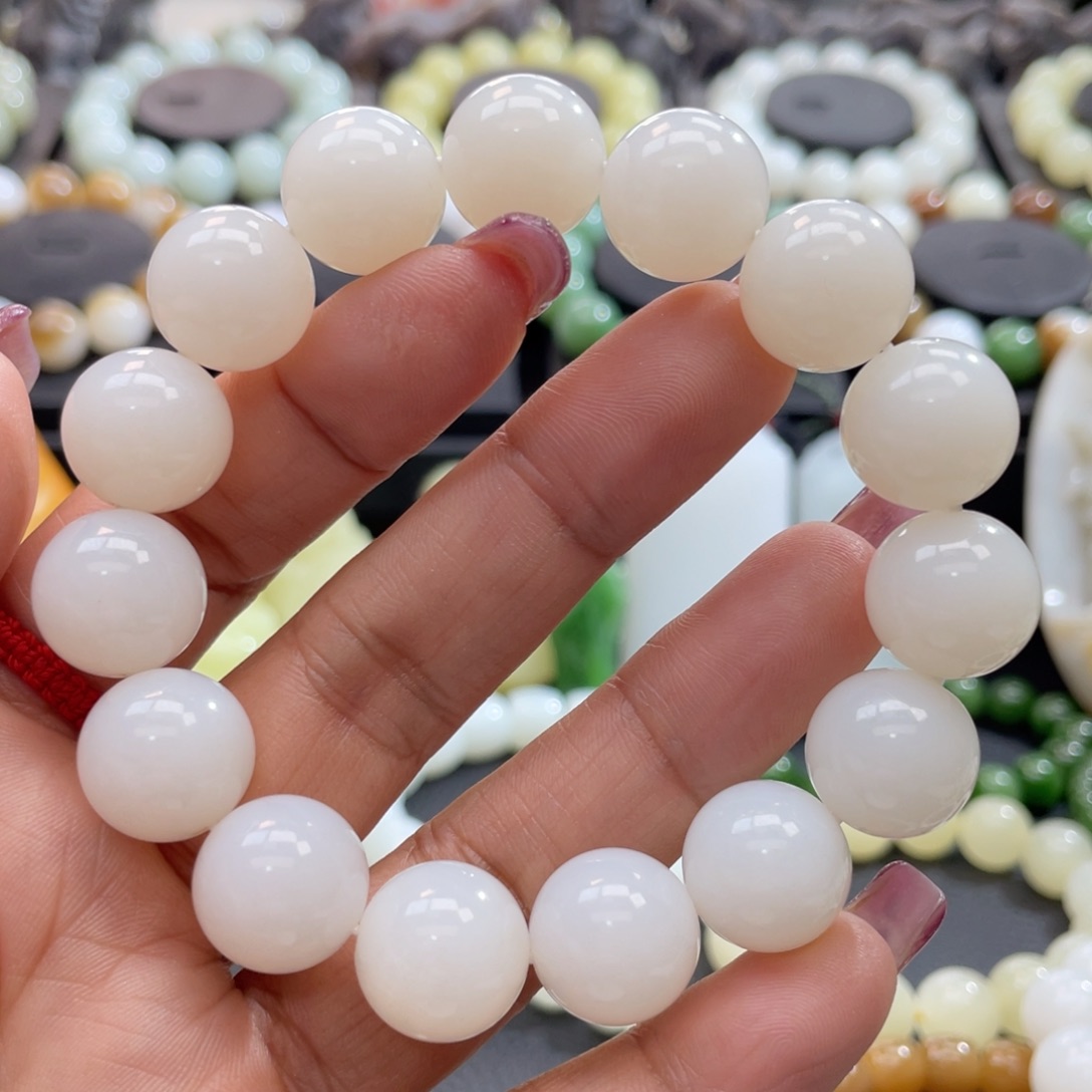 和田玉手链未镶嵌峻*