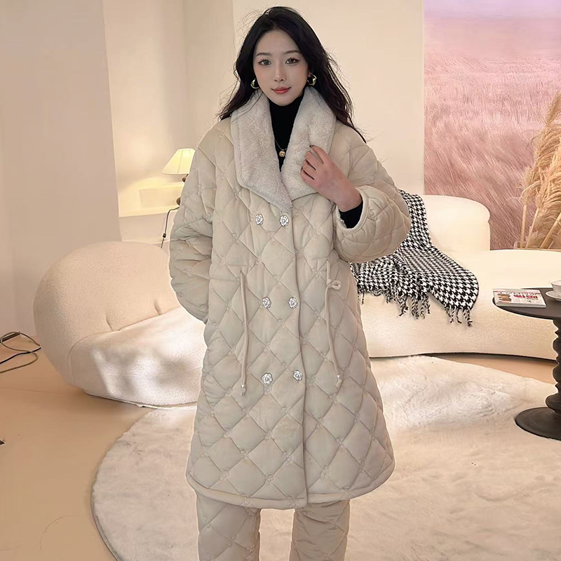 M06冬季睡衣套装原创潮流高货加绒加厚套装可外穿