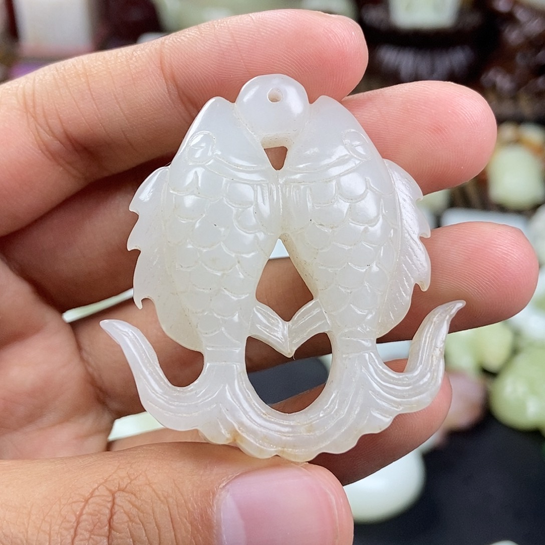 和田玉未镶嵌挂件