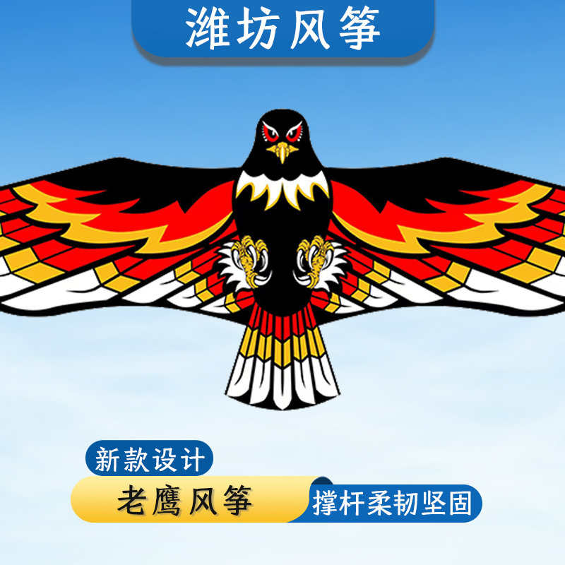 版鹰风筝老鹰大型成人款特大号微风易飞高档专业风筝成人款特大号