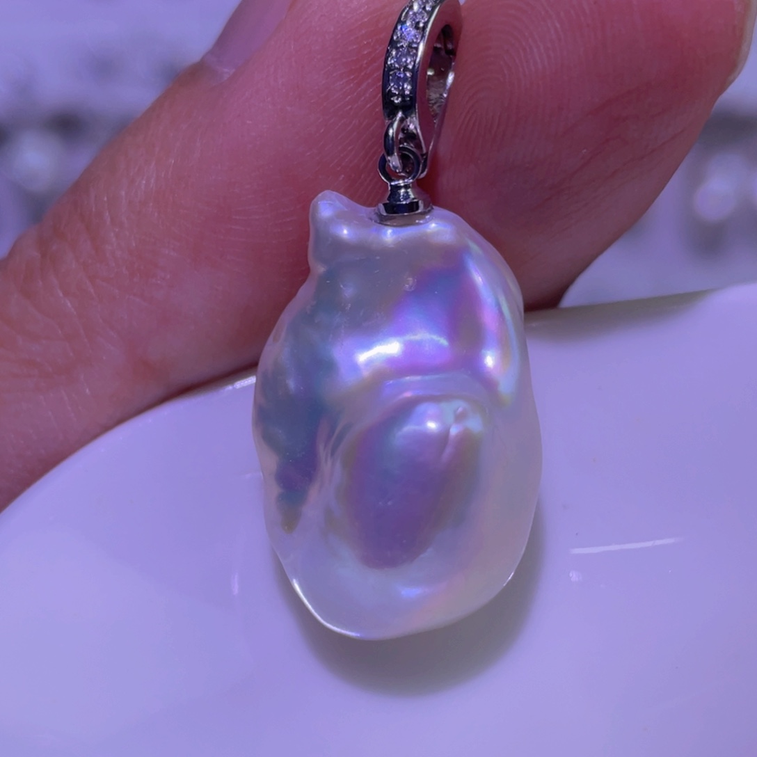 淡水珍珠未镶嵌天然淡水珍珠吊坠