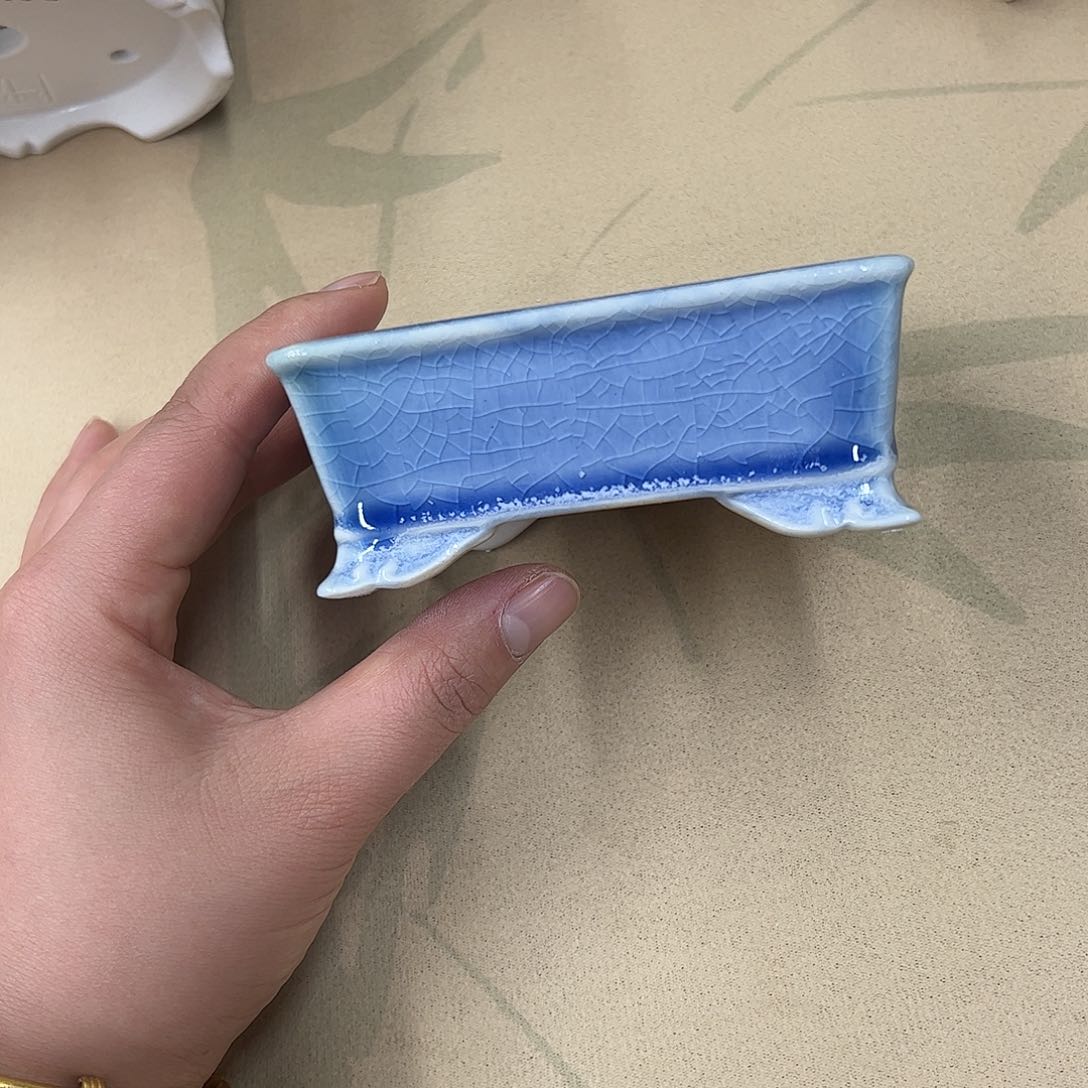 紫砂花盆497号瑕疵10/8/4cm