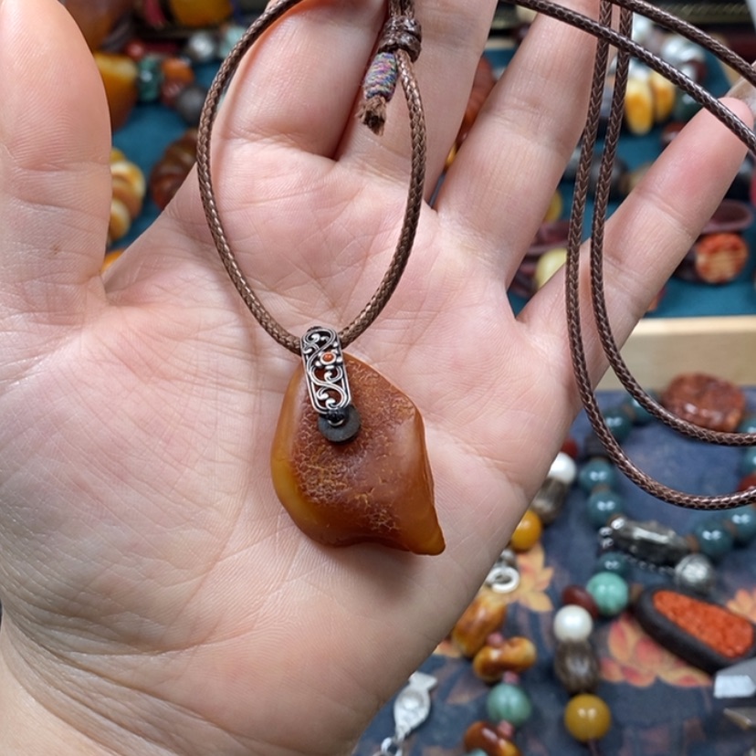 【闪购商品】蜜蜡颈饰未镶嵌项链