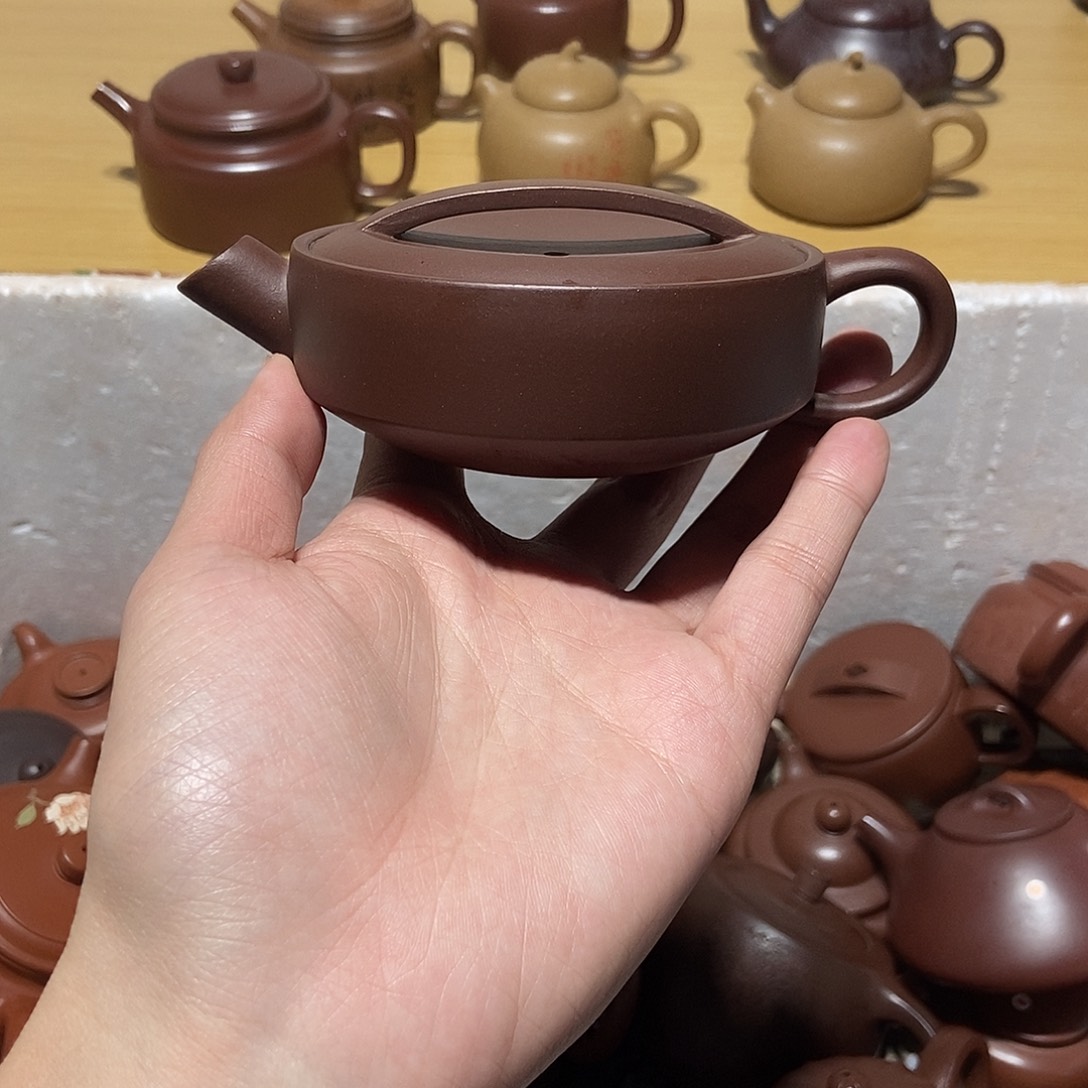 紫砂茶壶圆*宜兴紫砂壶
