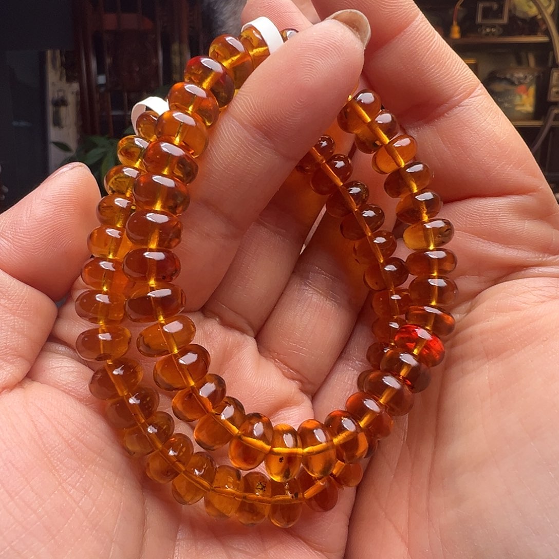 琥珀未镶嵌裸石抚顺琥珀10423九多样性发其一