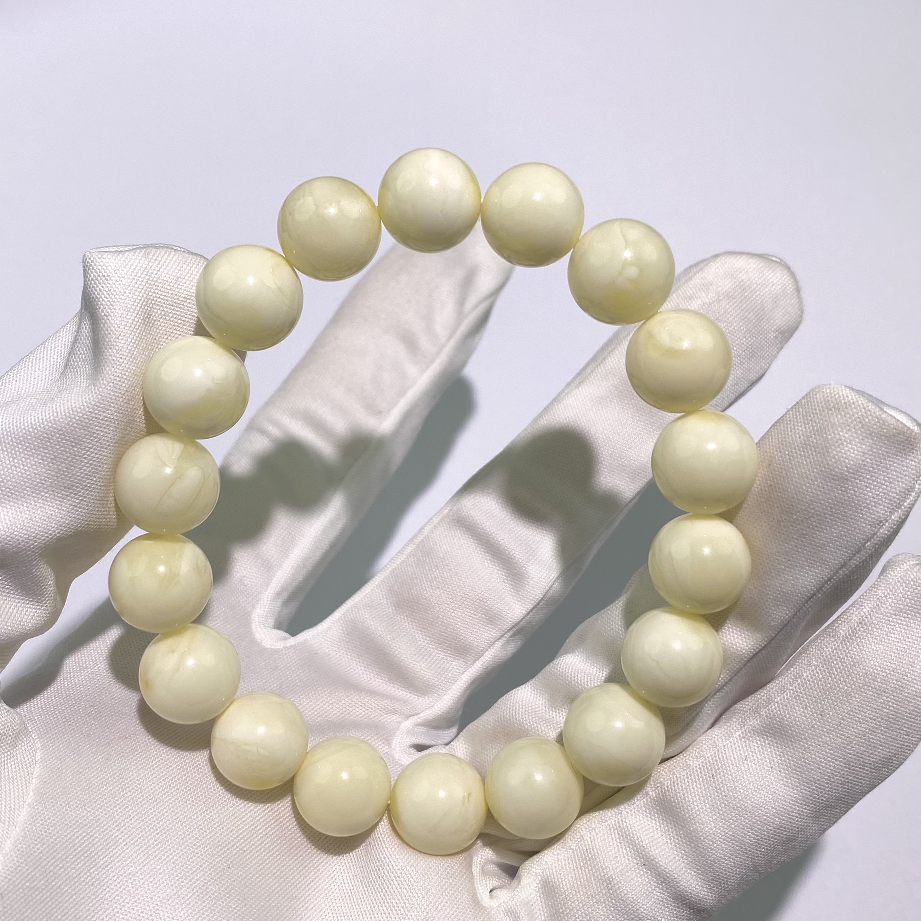 【亿轩珠宝】ZX157506白蜡圆珠单圈素串11mm+