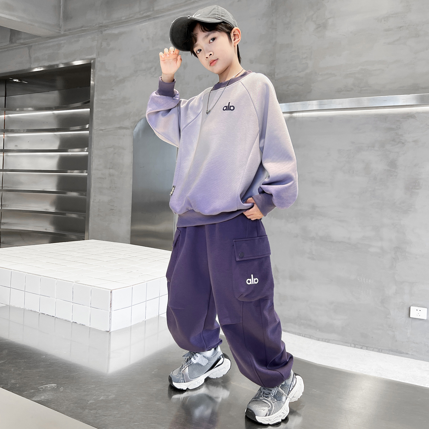 男童春秋款卫衣套装2025新款秋季中大儿童男孩秋装痞帅炸街运动潮