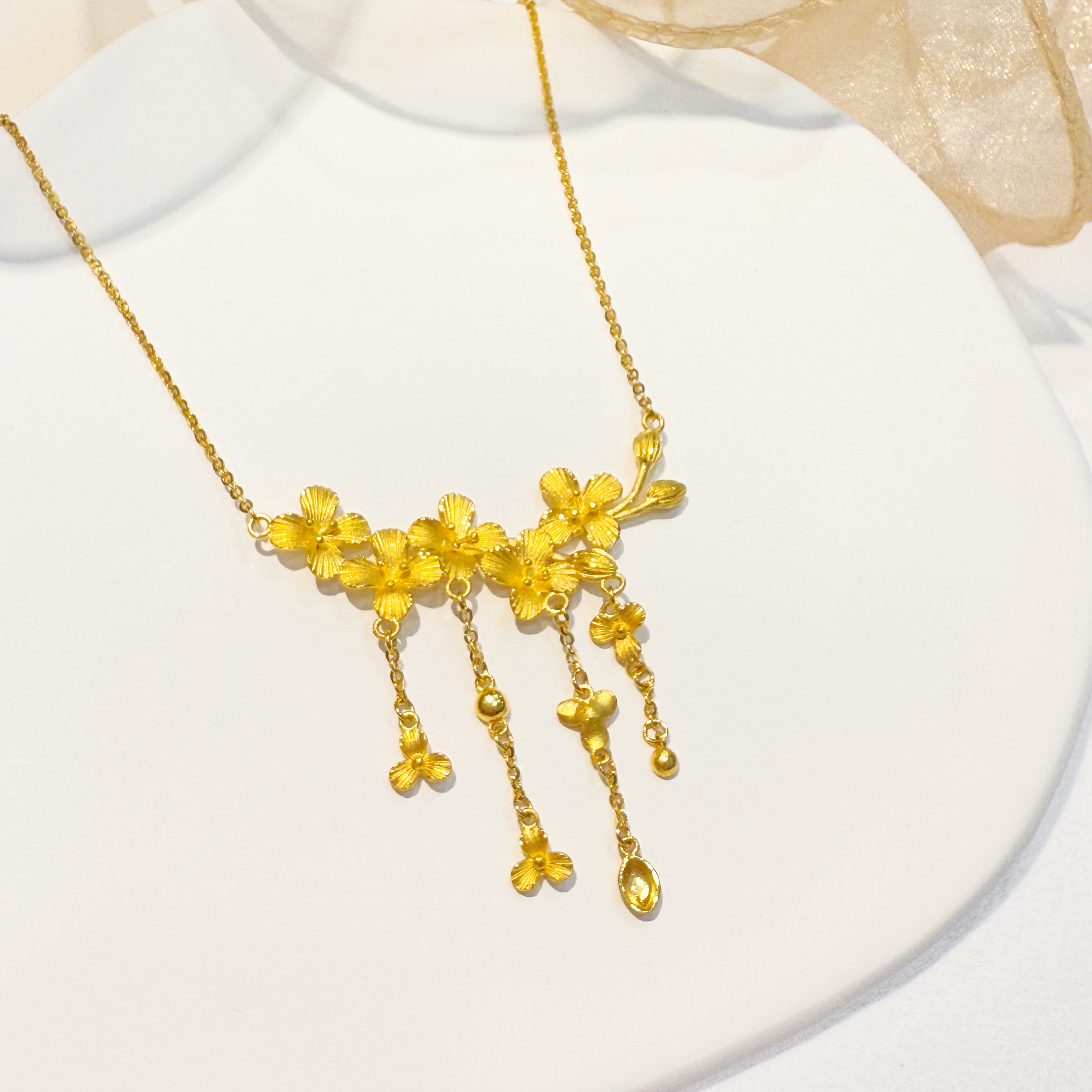 花开半夏5G黄金套链足金999