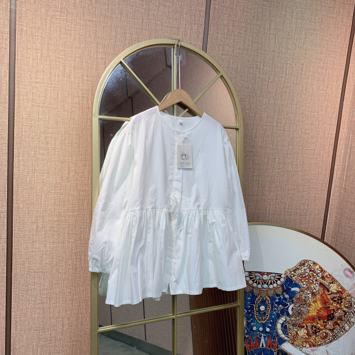 CT129孕妇白色上衣M90-130