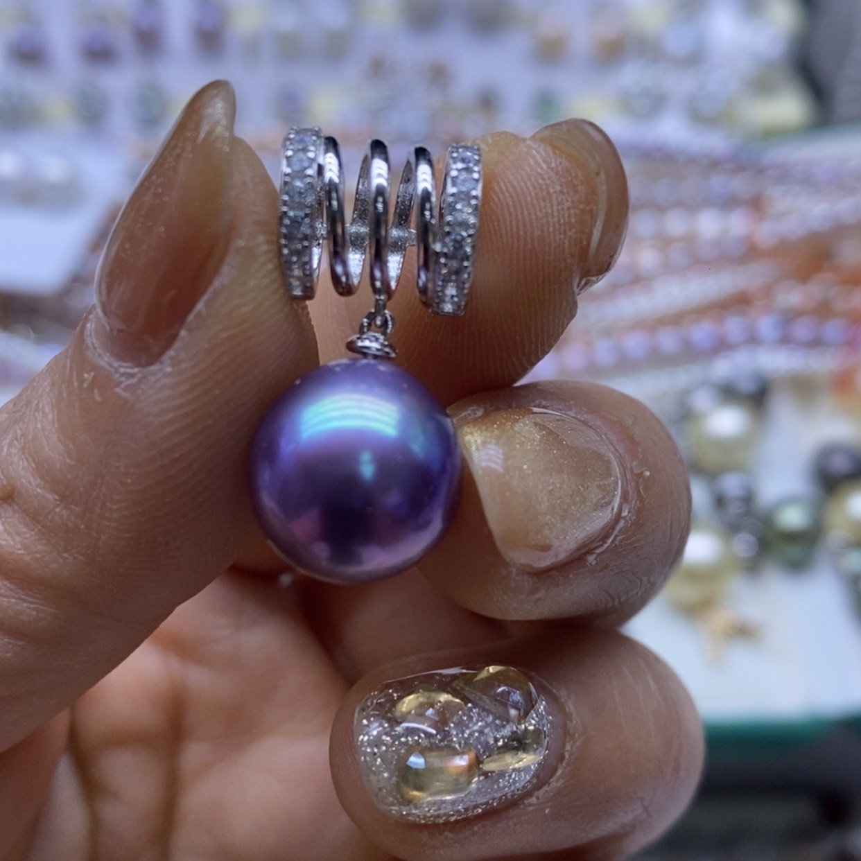 【闪购商品】淡水珍珠颈饰银S925镶嵌