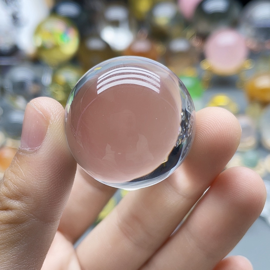未镶嵌珠宝半成品水晶天然白水晶31.6mm