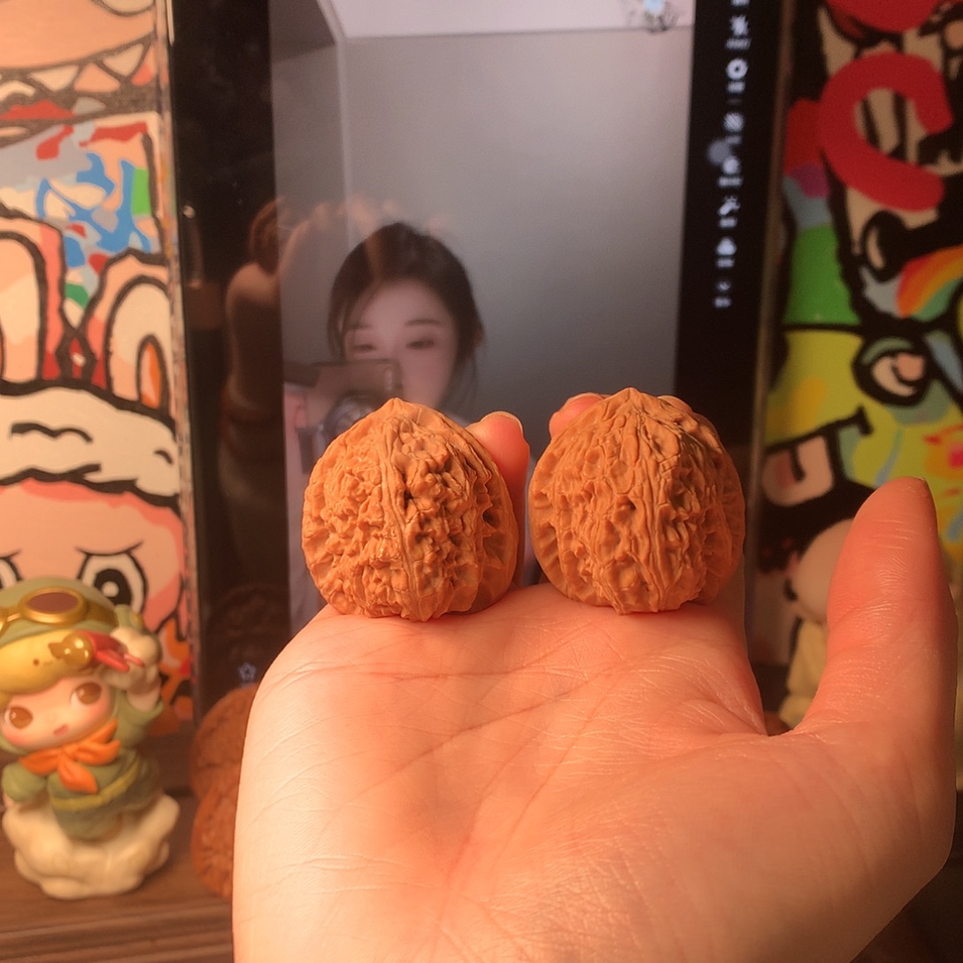 把件文玩核桃白狮子34