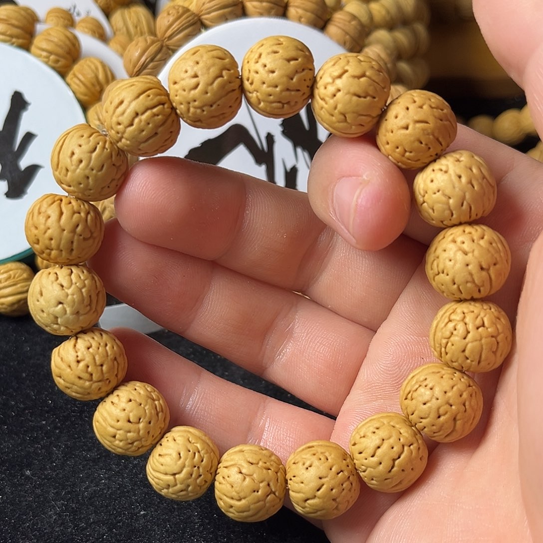 桃核手串14.5尺寸金丹