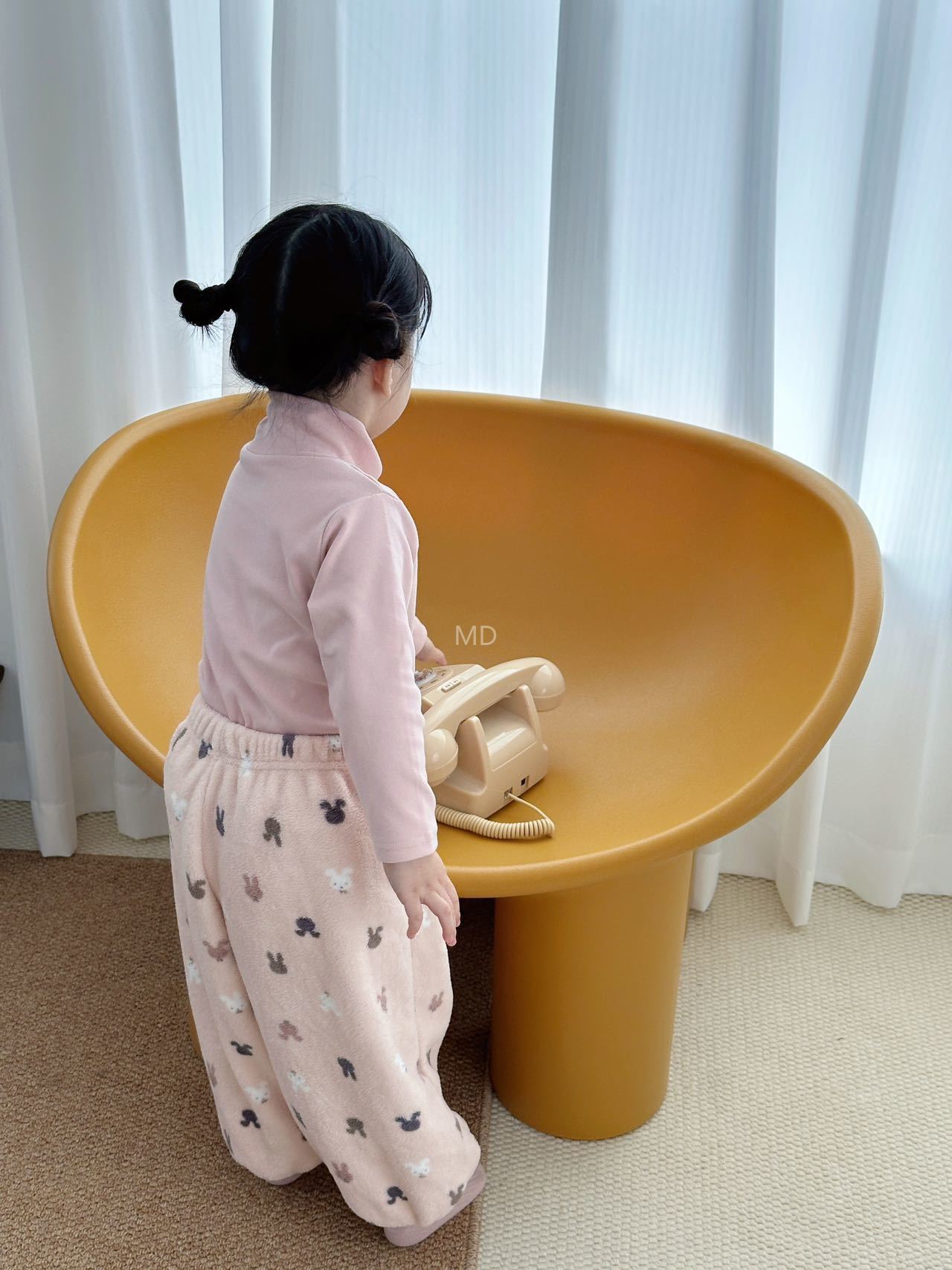 MD25年新款儿童百搭卫裤男女童休闲保暖雪粒绒单裤外穿