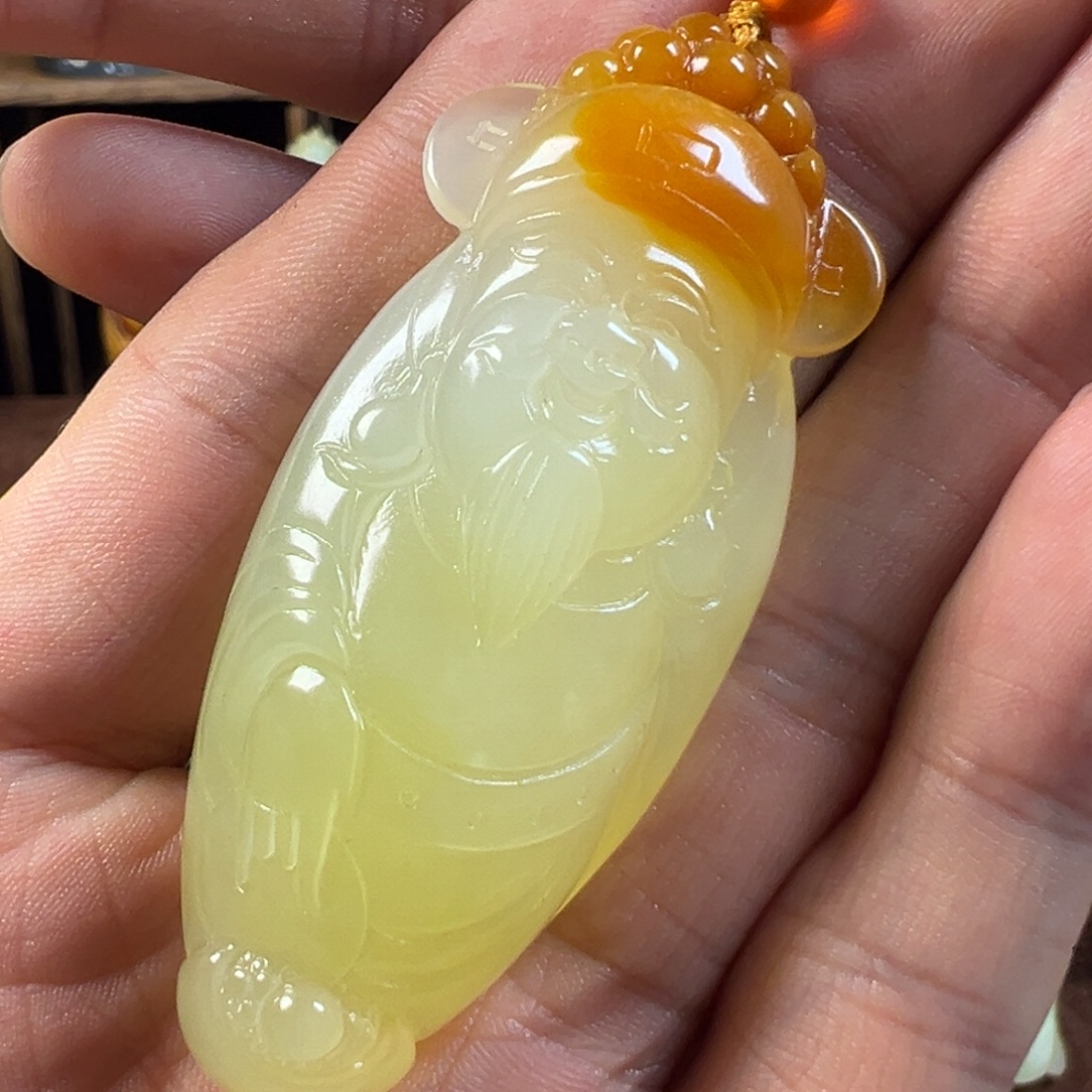 未镶嵌岫玉手把件天然岫玉