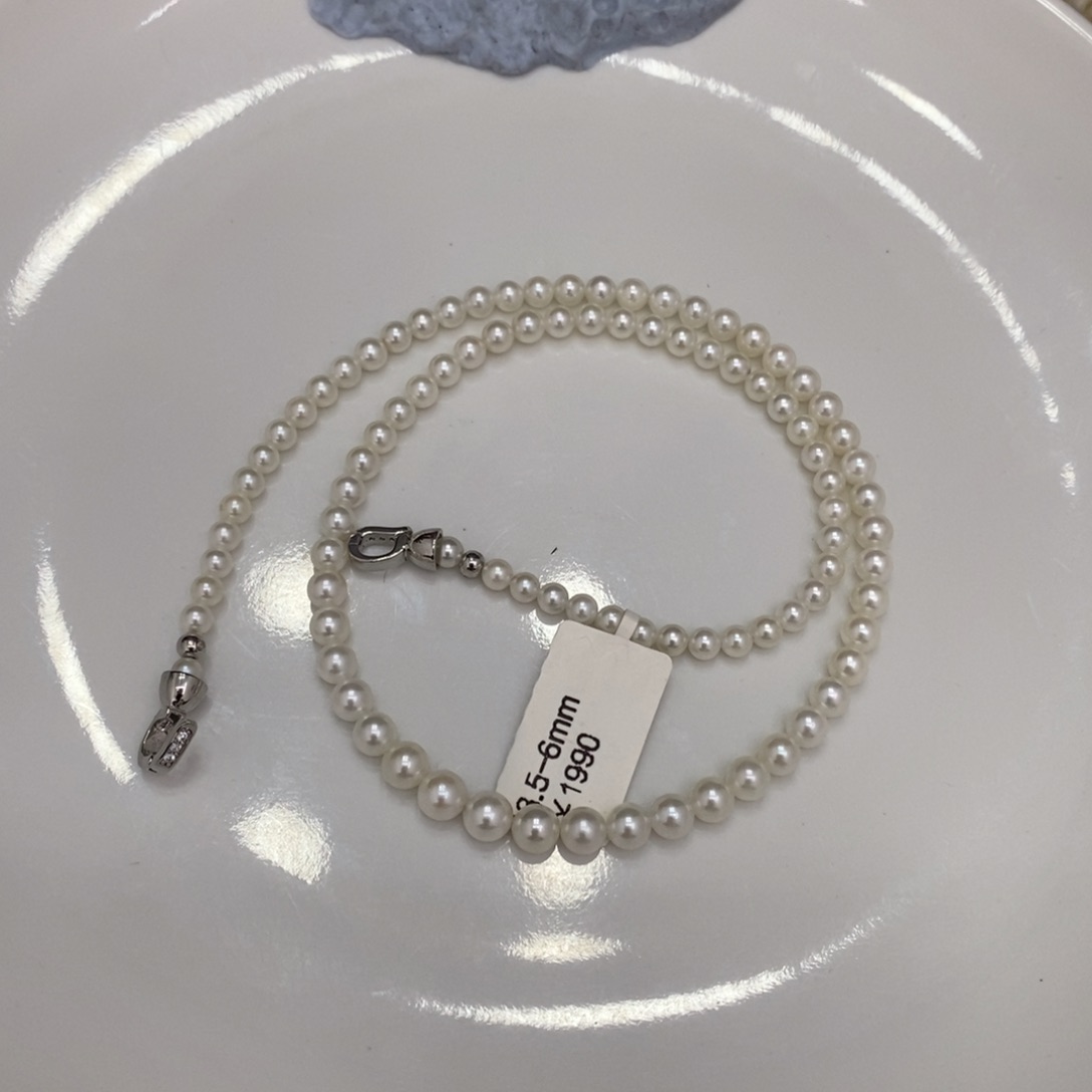 海水珍珠颈饰未镶嵌欢ak项链5-6瑶