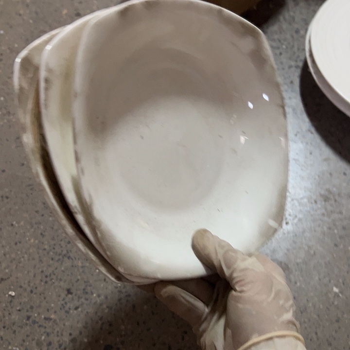 国营尾货骨瓷方汤盘koujq18