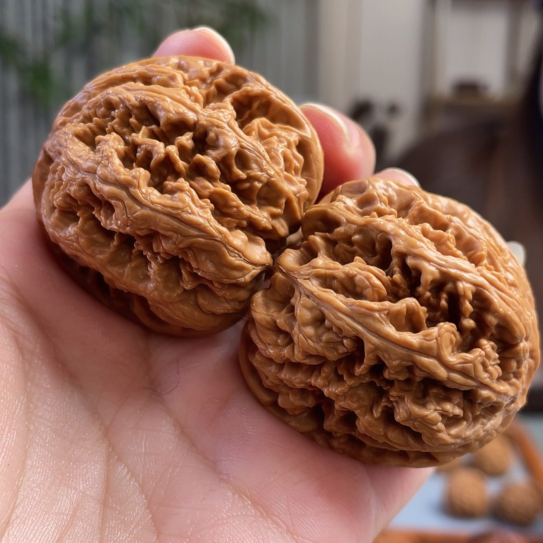 桃核把件44×43尺精修打底原桩平谷大粗筋CN01453