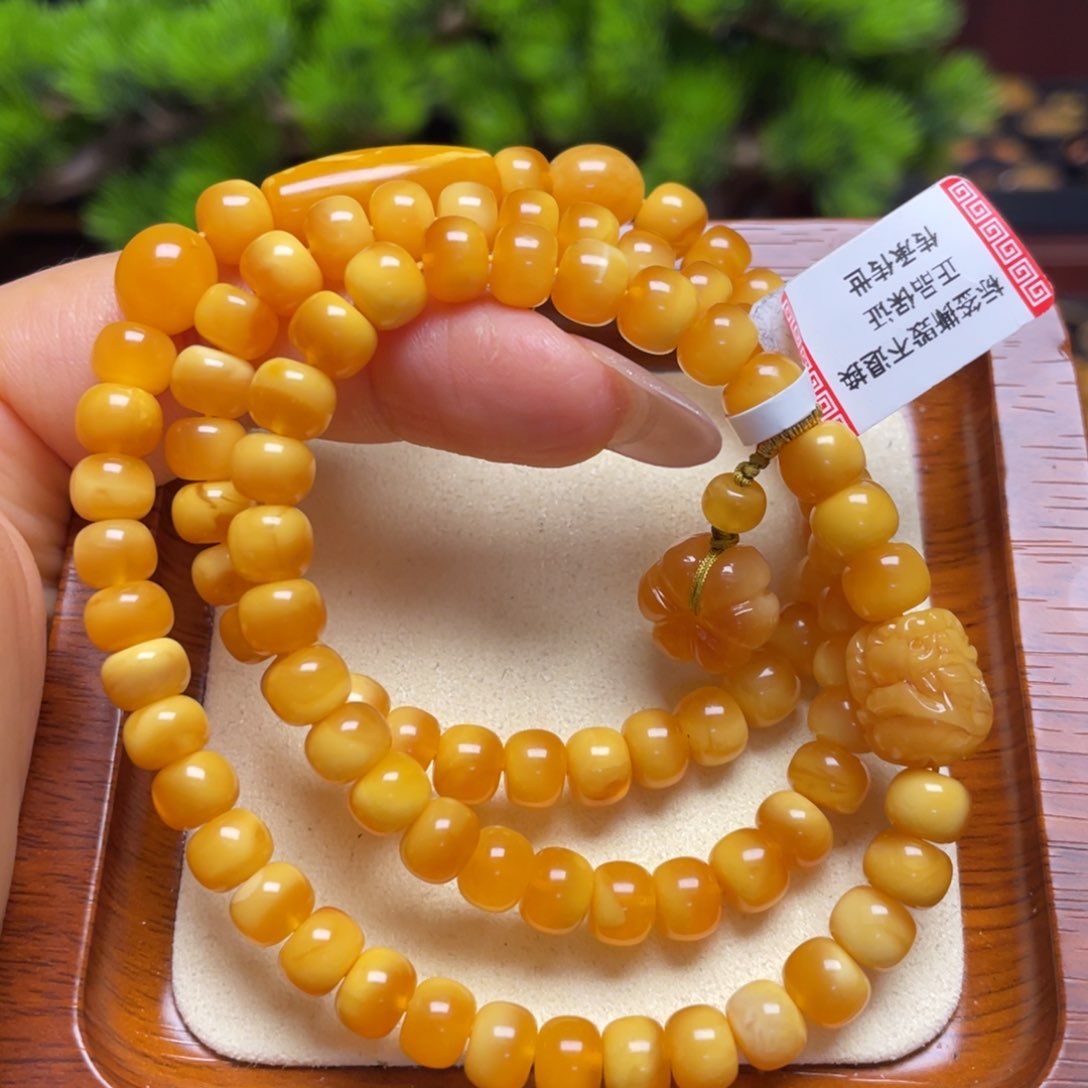 蜜蜡手链未镶嵌手串