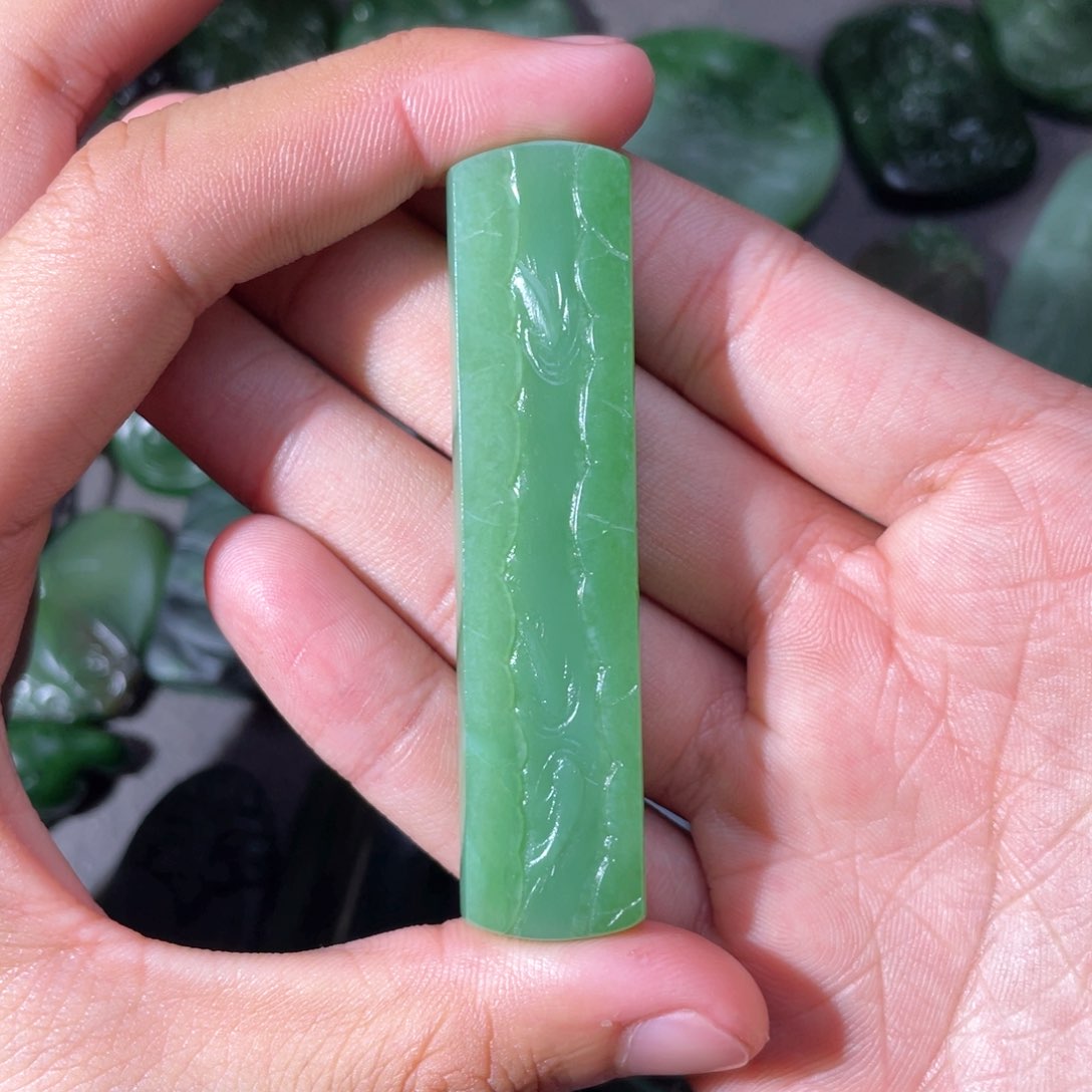 和田玉（碧玉）颈饰未镶嵌