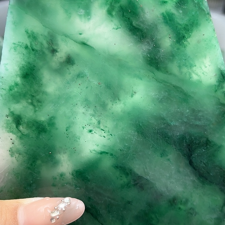 定制石英质玉定制天然非洲翠手镯