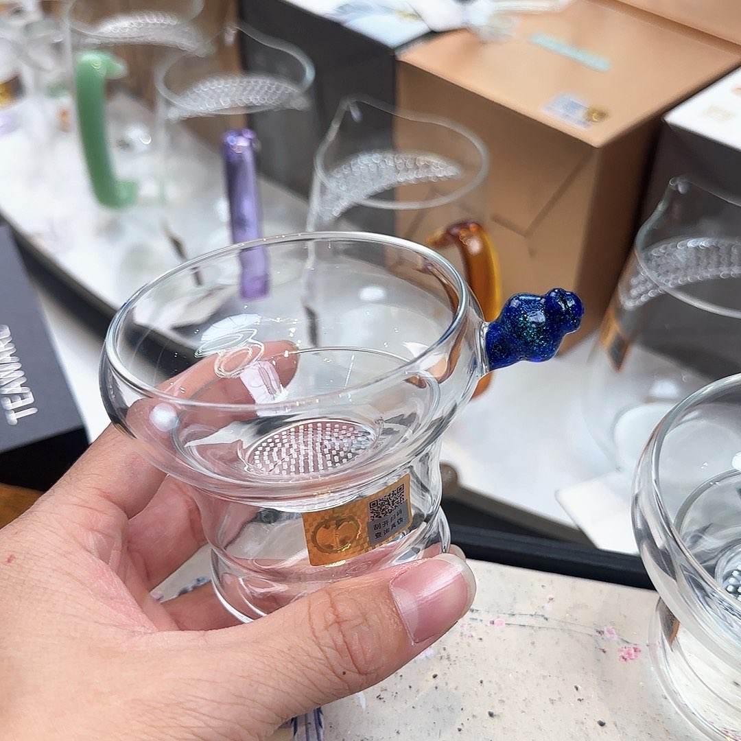 禾器宝蓝金激光茶漏