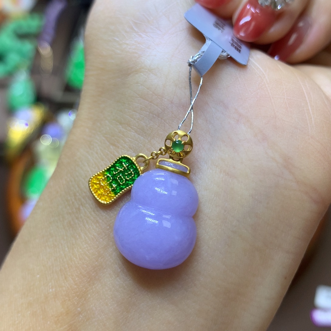 【闪购商品】翡翠颈饰18K金镶嵌翡翠