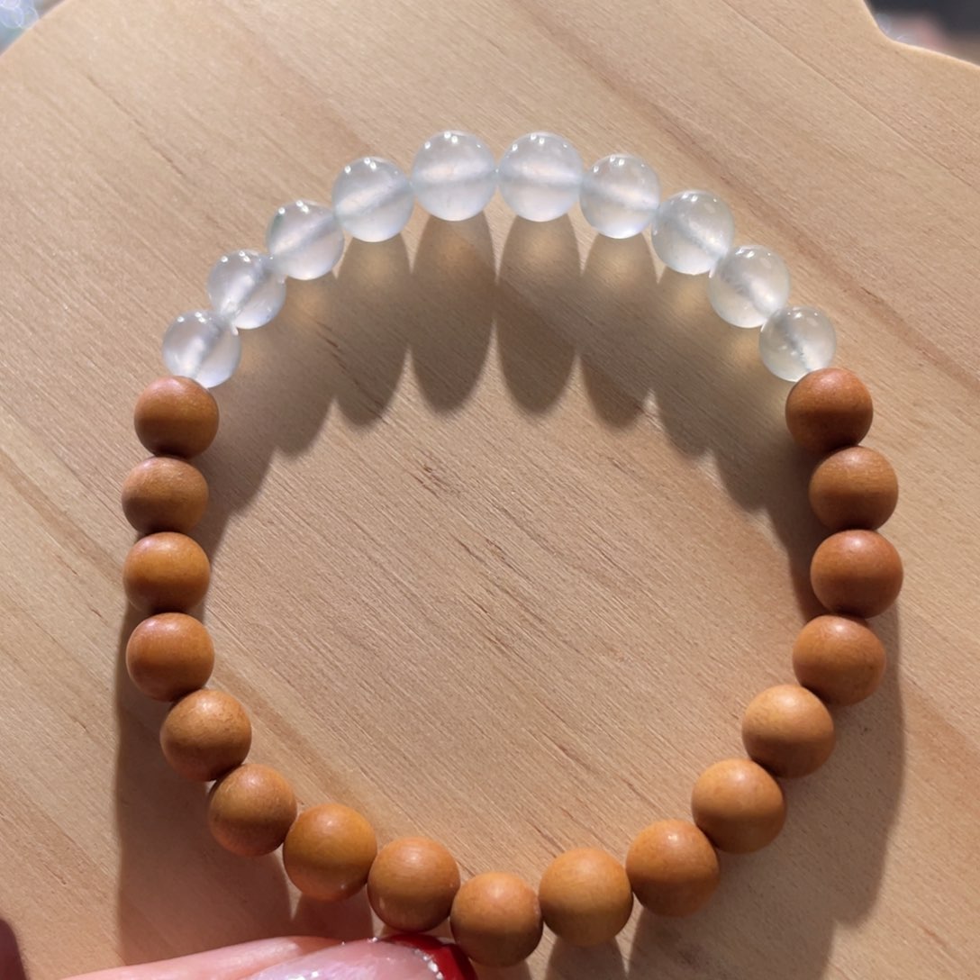 翡翠散珠天然缅a冰珠串半串