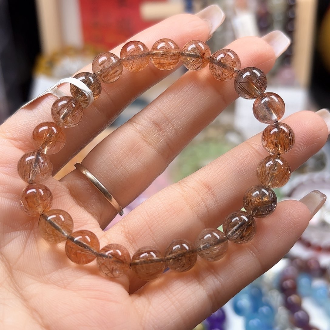 水晶手链未镶嵌黑金超七8