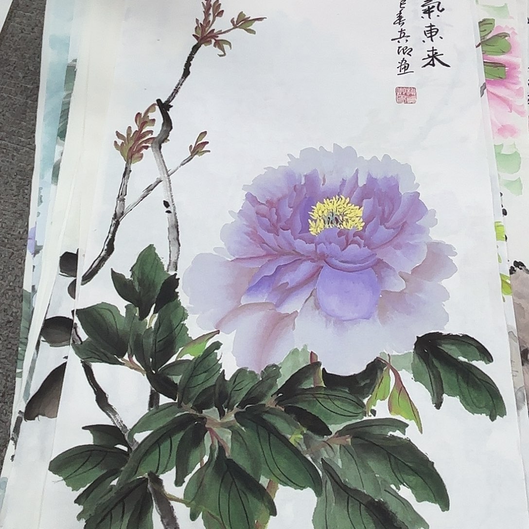 国画国画作品多次入选国内外