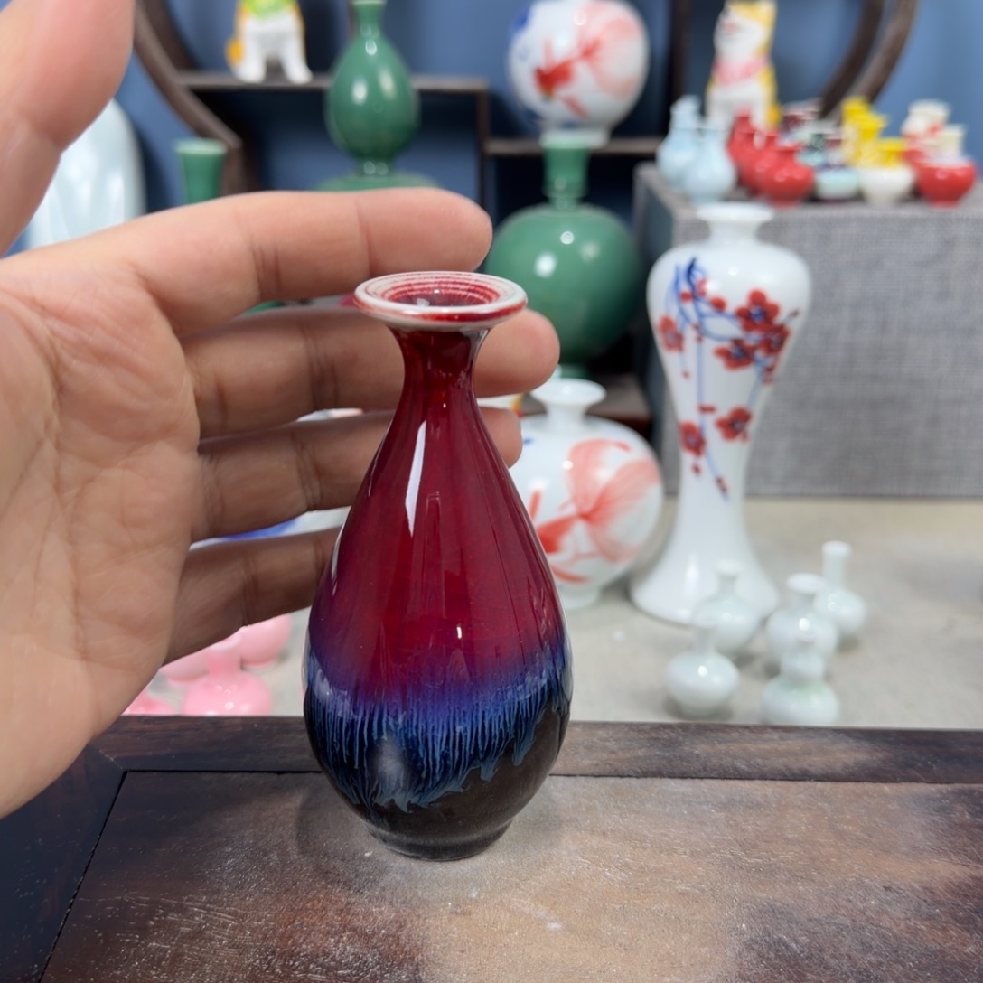 陶瓷手工小花器摆件