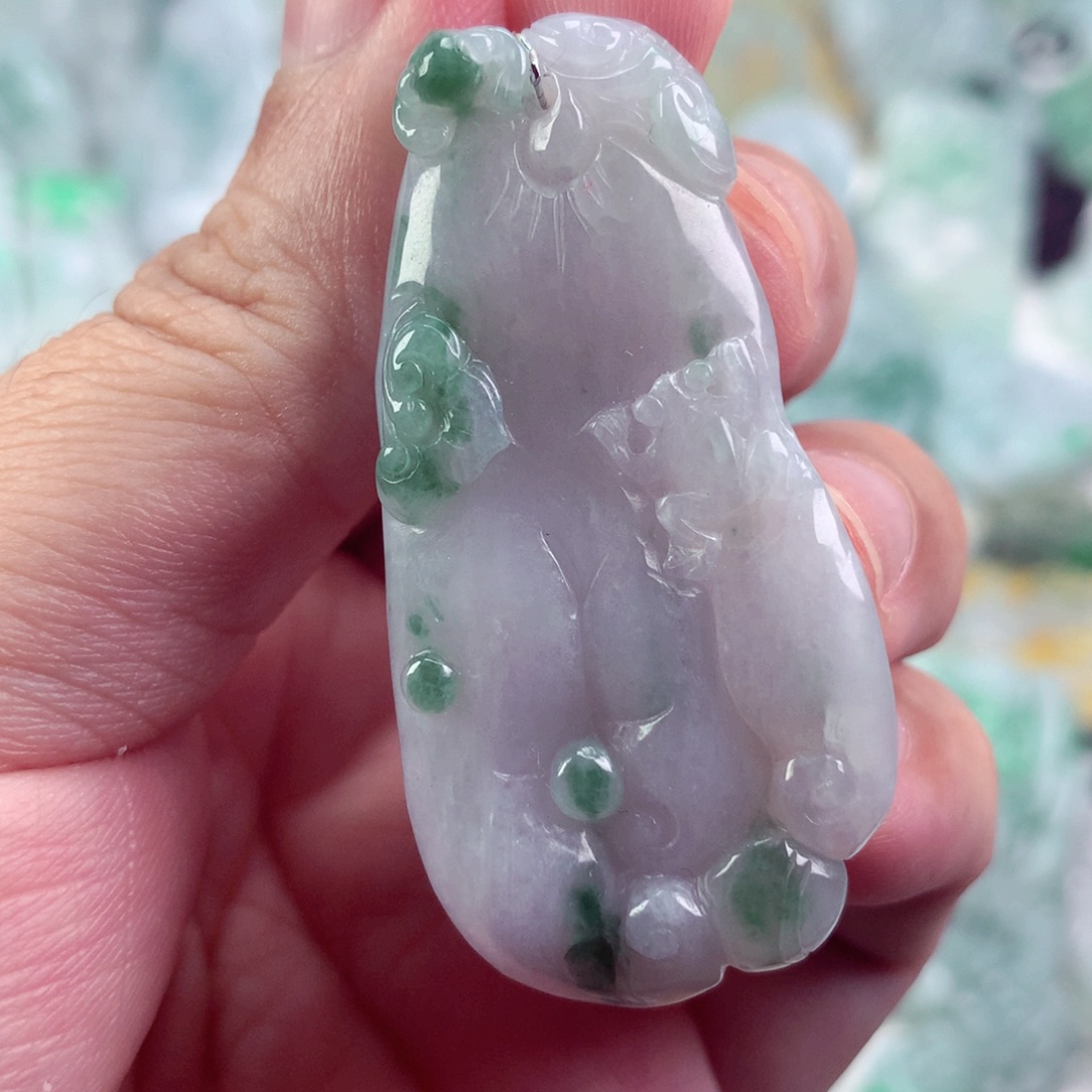 翡翠未镶嵌吊坠(不含链)