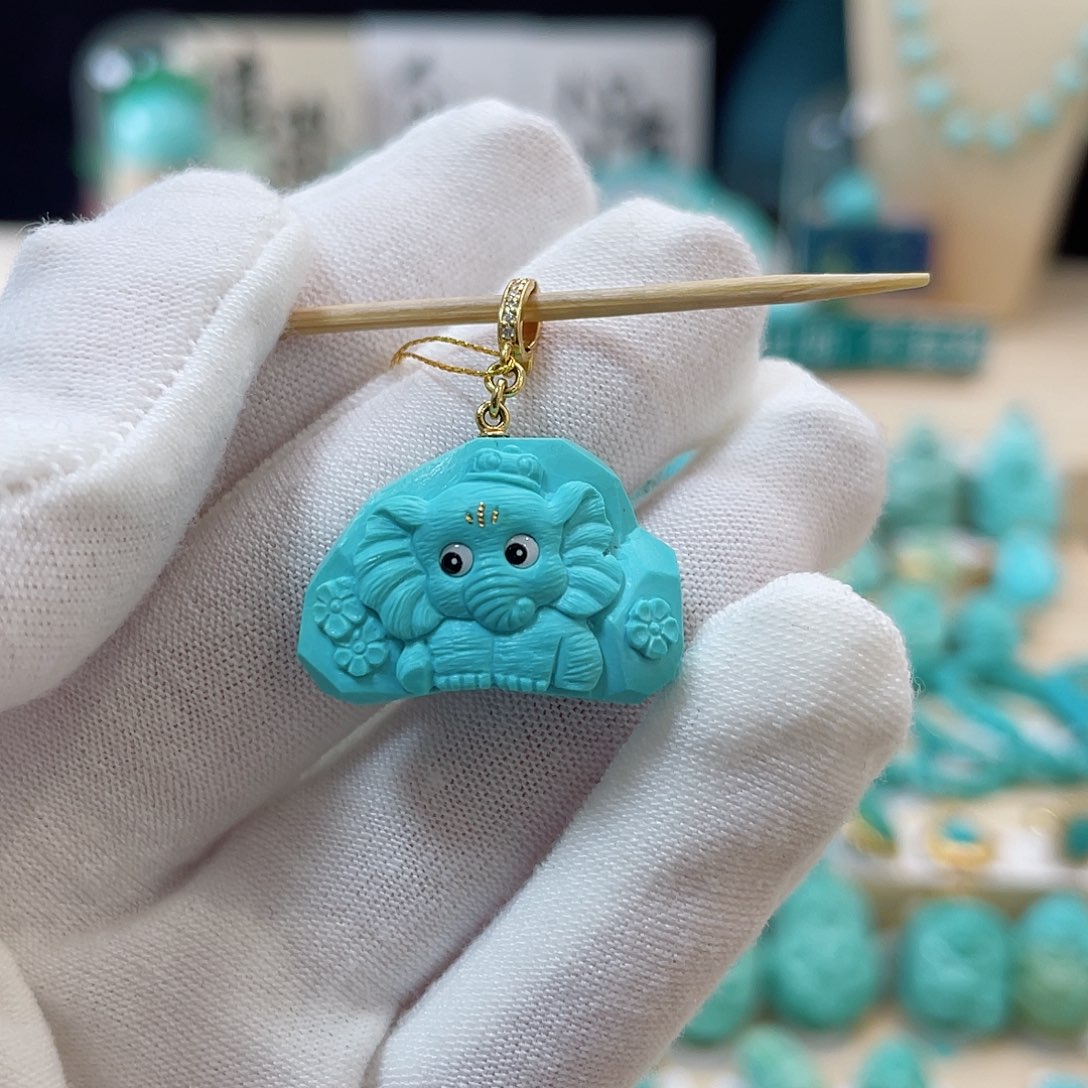 绿松石珠宝奇石未镶嵌