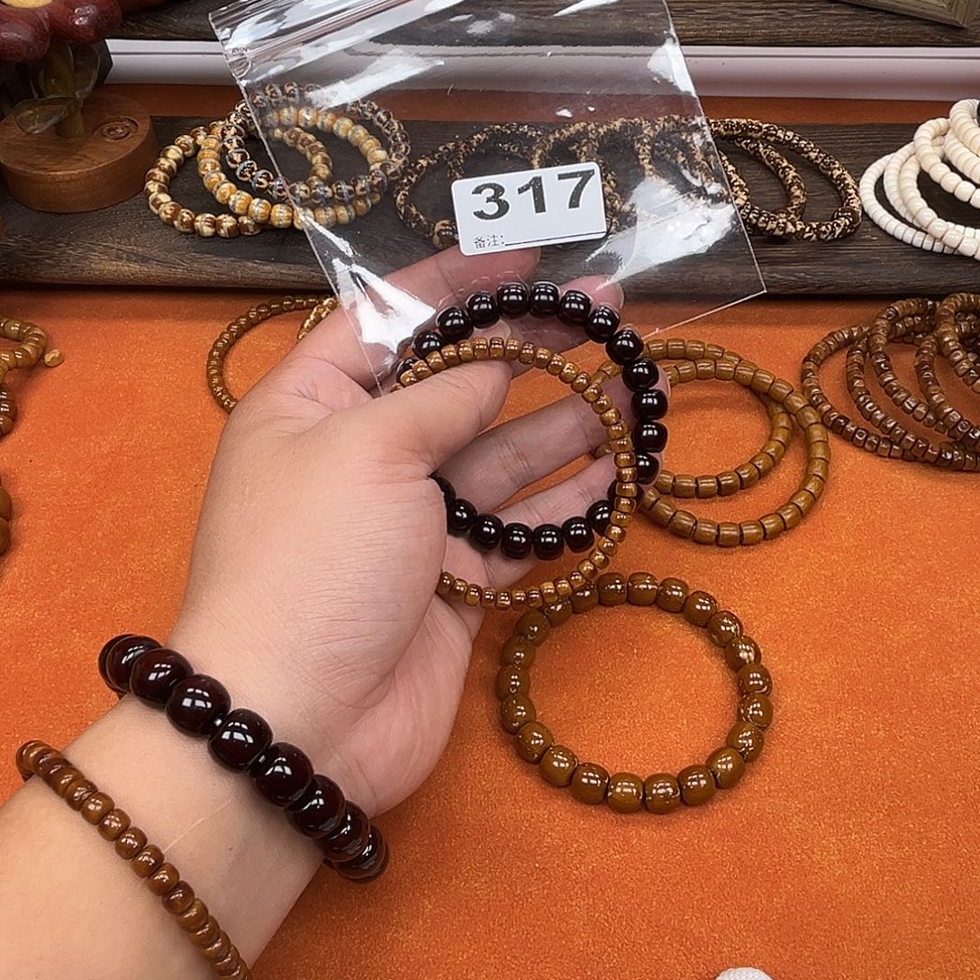 果***橙紫金鼠手串1一套实心