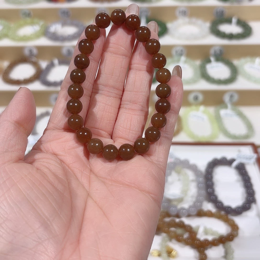 和田玉手链未镶嵌v