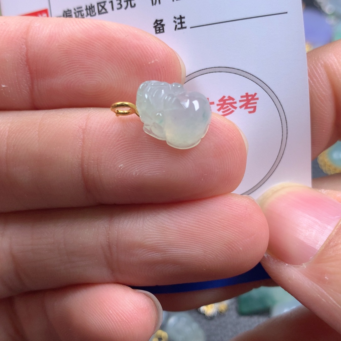 【闪购商品】翡翠颈饰18K金镶嵌翡翠