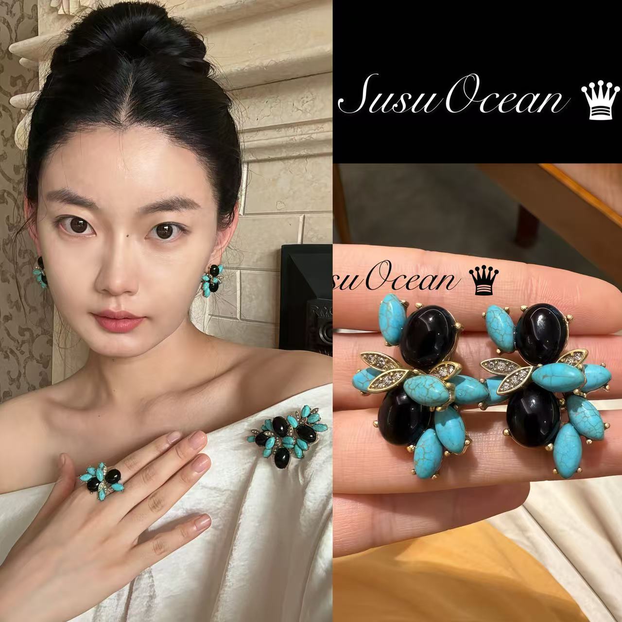 铜合金耳饰 《街头曼哈顿》【1035】SusuOcean鉴赏珠宝