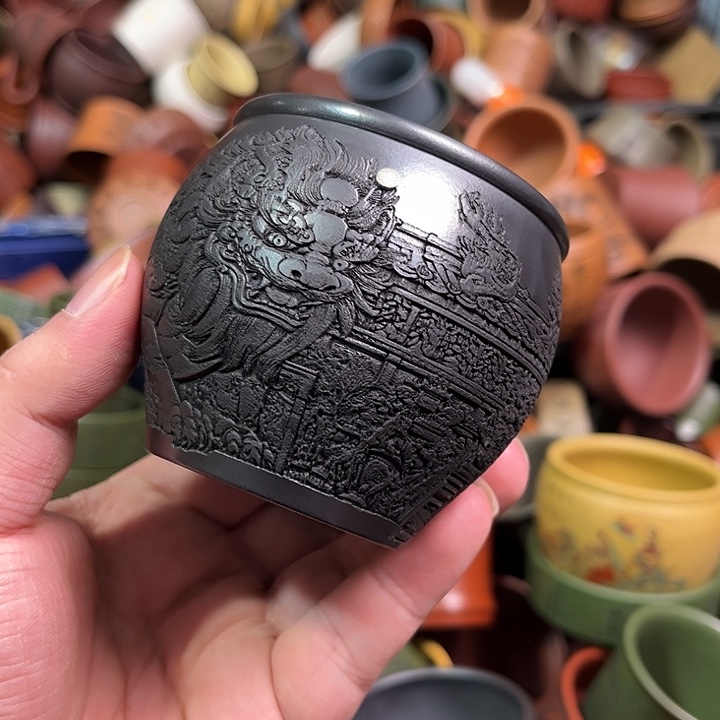 紫砂茶杯全手工紫砂主人杯