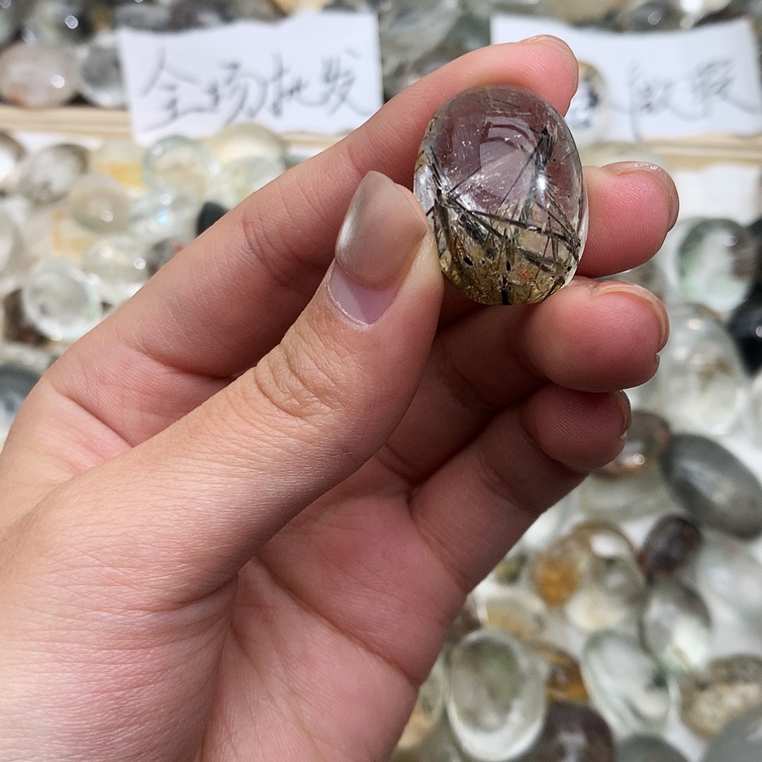 橘***月未镶嵌珠宝半成品水晶