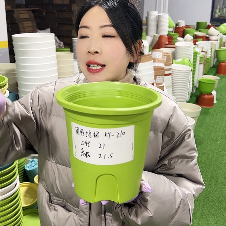 正品圆控口21高21果绿8只无托