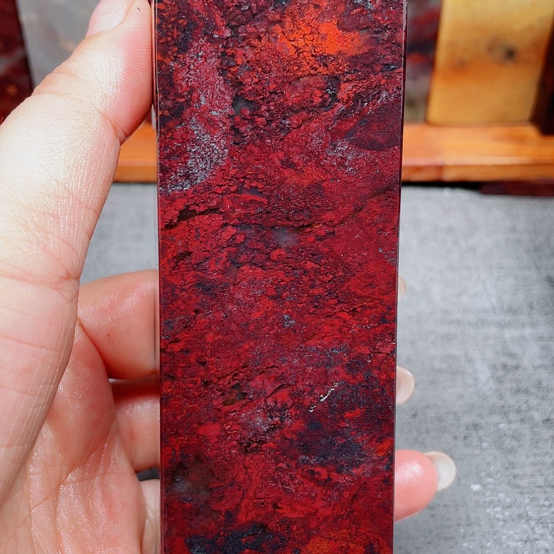 【闪购商品】玉桂林鸡血玉印章素章