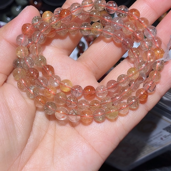 手链水晶未镶嵌彩发多圈