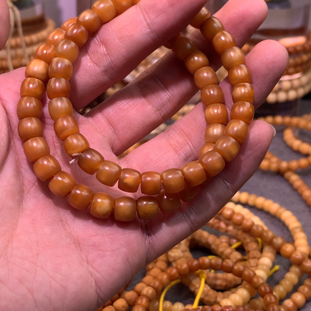 星月菩提吊坠8×7直切极致玉化单圈